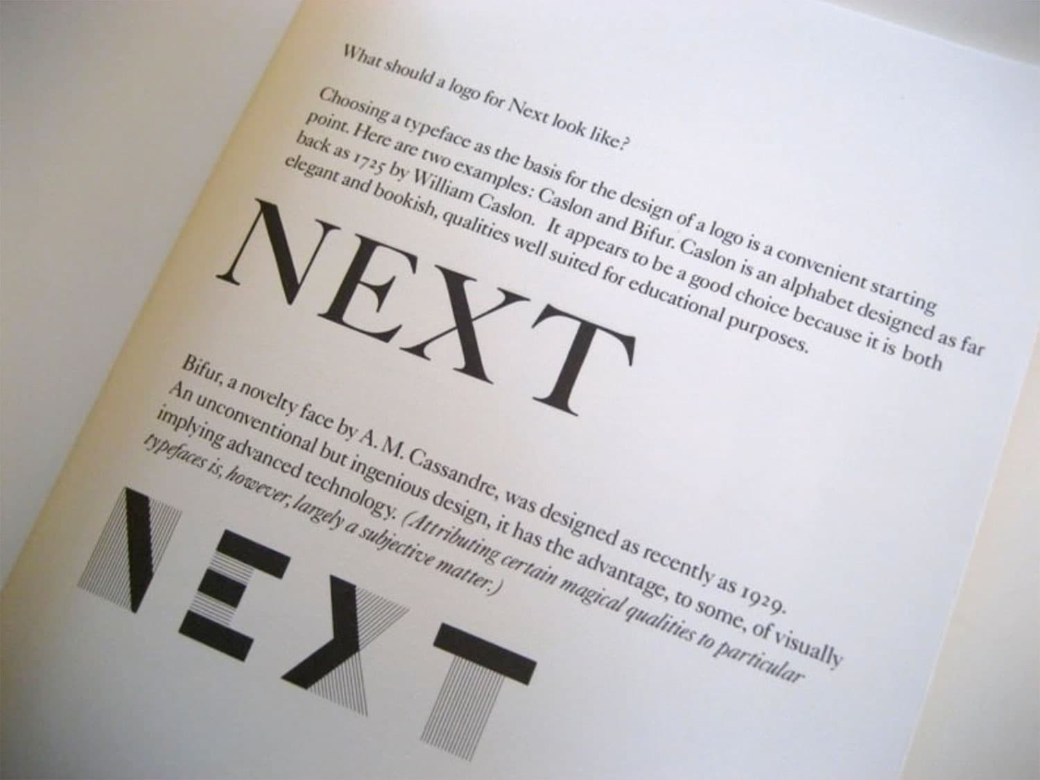 NeXT logo presentation
